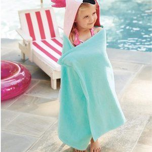 Flamingo Hooded Towel By Mud Pie